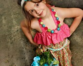 Made to match the Summer Halter Dress by Peepz n Pretzelz Chunky Necklace for Girls