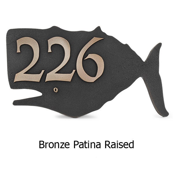 Whale Home Address Welcome Plaque Whale Lovers Ocean Side Whale 14x8 inches by Atlas Signs and Plaques