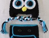 Crochet Diaper Cover With Matching Hat - You Choose the Hat