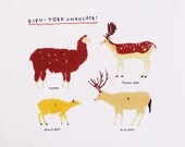 even-toed ungulates ANIMAL CHART