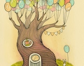 Balloon Tree - Original Painting
