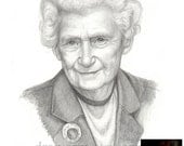 Custom pencil portrait from photo - 5x7