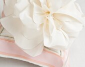 Custom Elegant Ring Pillow with Flower