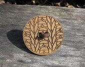 Knit Bamboo Toggle Shawl Pin