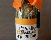 Graduation Gift-Soda Bottle Filled with Cash or Treats- Labels and Gift Tags