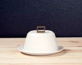 Bronze Handle Butter Dish