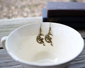 Fairy Earrings - Faerie - Fairies - Stars - Moon - Woodland - Antique Bronze - For Her - Under 10