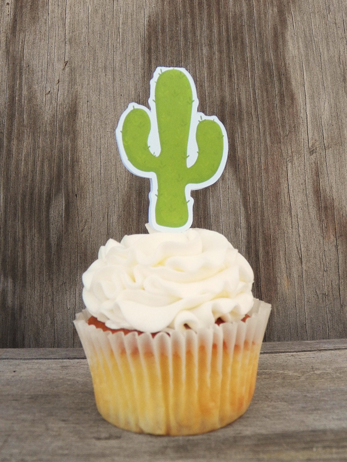 Cowgirl Birthday Party - Set of 12 Cactus Cupcake Toppers by The Birthday House Il_170x135