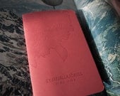 Pack of 3 - Red Letterpress Notebook Graph Paper Eyjafjallajökull Glacier