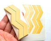 geometric rubber stamp. chevron rubber stamp. hand carved rubber stamp. hand carved stamp. large. READY TO SHIP