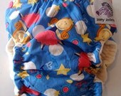Fitted Cloth Diaper - Medium - Fairy Fun - Free US Shipping