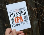 Beer Inspired Greeting Card and Tattoo