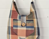SALE - Plaid Raindrop Shoulder Bag