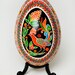Rainbow Peacok Spring Blossoms. A perfect Wedding Gift for the one you Love, Real Traditional Fine Art Ukrainian Goose Easter Egg