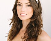 MARIAH Floral Halo- crown, floral, bridal, rhinestone, crystal, veil, wedding, tiara, headpiece