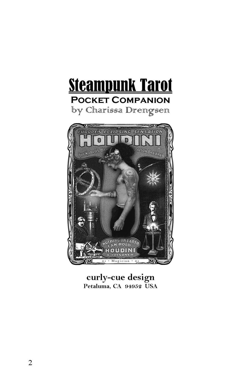 Steampunk Tarot Companion Book INSTANT DIGITAL DOWNLOAD