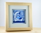 Lino print 'Hushabye Baby'