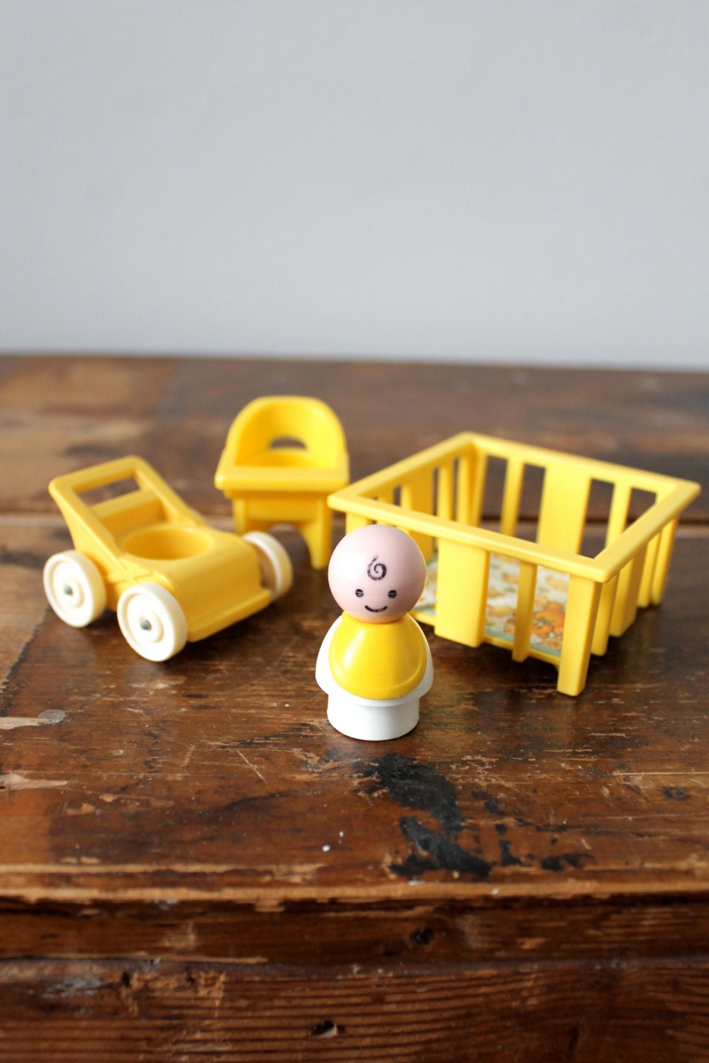 Vintage Fisher Price Little People - Nursery and baby