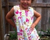 Upcycled Pink Floral Dress Size 4 Toddler