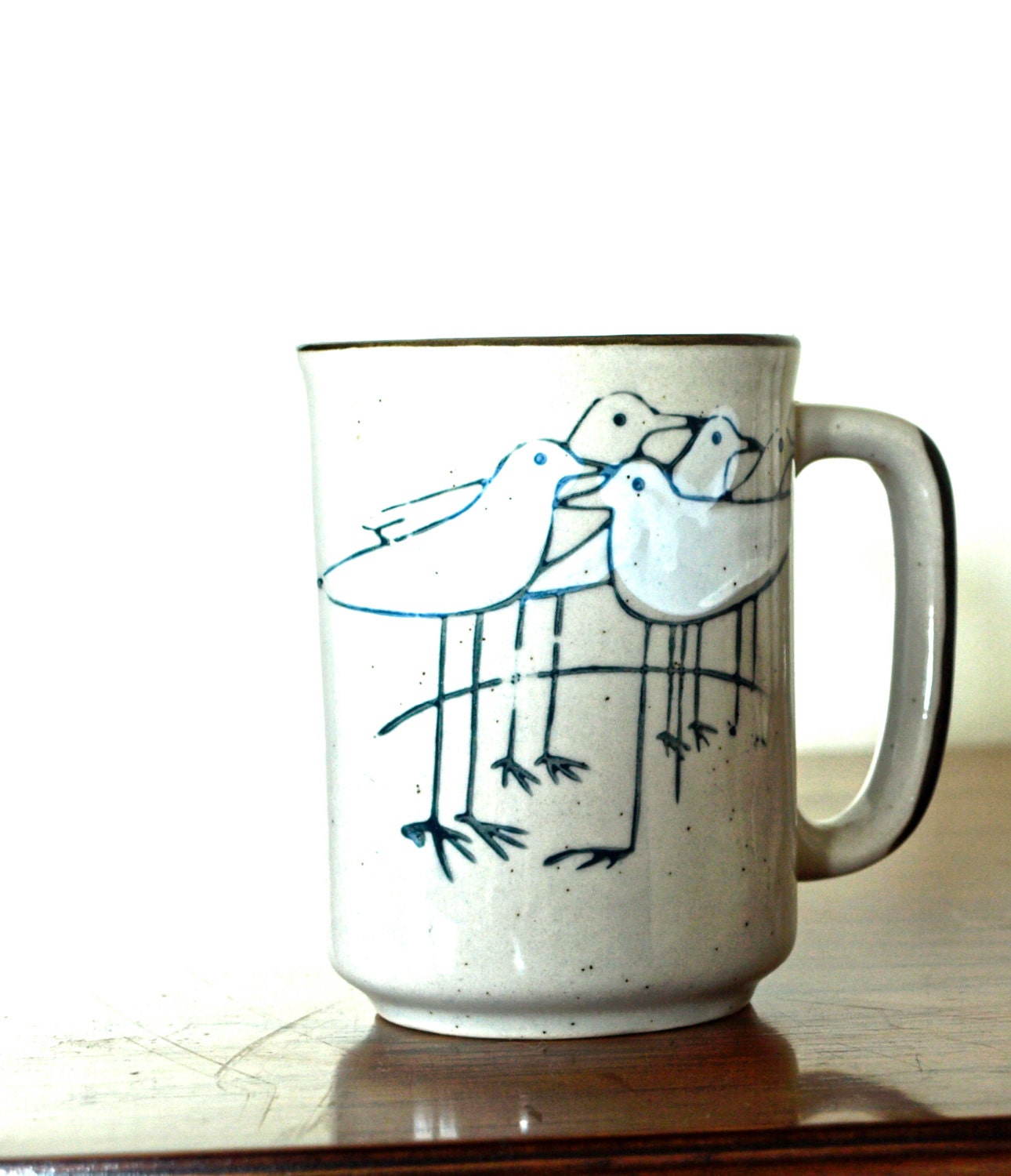 1970s Vintage Birds of  a Feather Flock Together Coffee Mug
