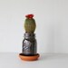 Mason Jar PLANTER With Drainage - UpCycled Pint Sized Jar and Terra Cotta Saucer Plate - BootsNGus Mini Home and Garden Glass Pots