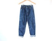 Vintage Levis Jeans - 70s Dark Wash High Waisted Jeans - XS