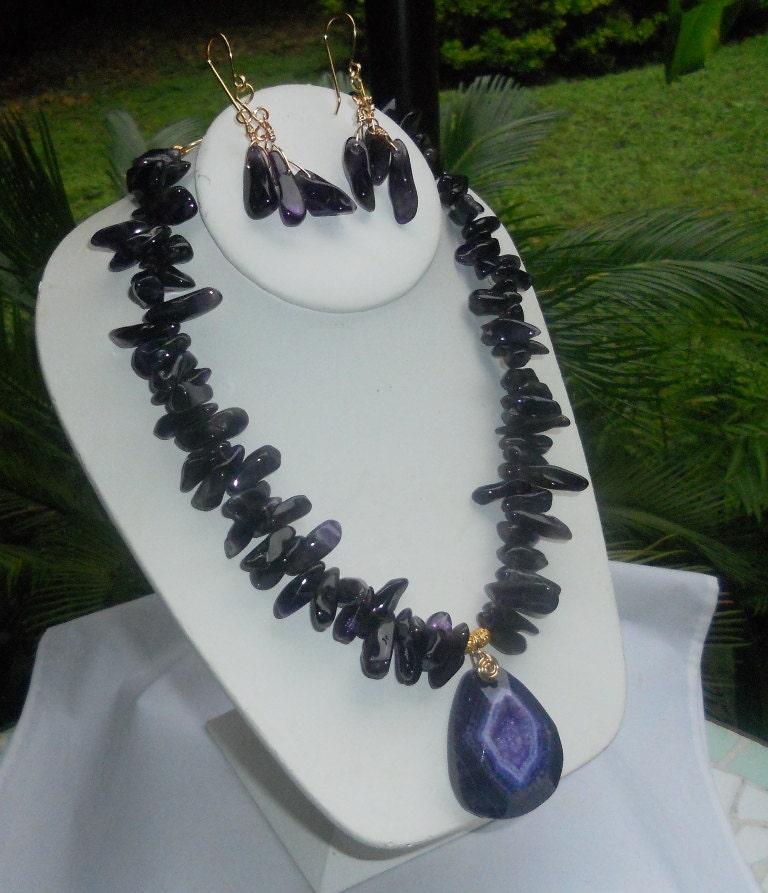 Agate Druzy Necklace