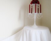 Timeless Red in the Woods Wedding or Event Candelabra MADE TO ORDER