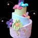 Baby Girl Topsy Turvy Diaper Cake: Made to Order