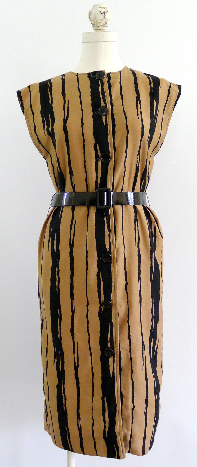 Tree Bark Print Dress
