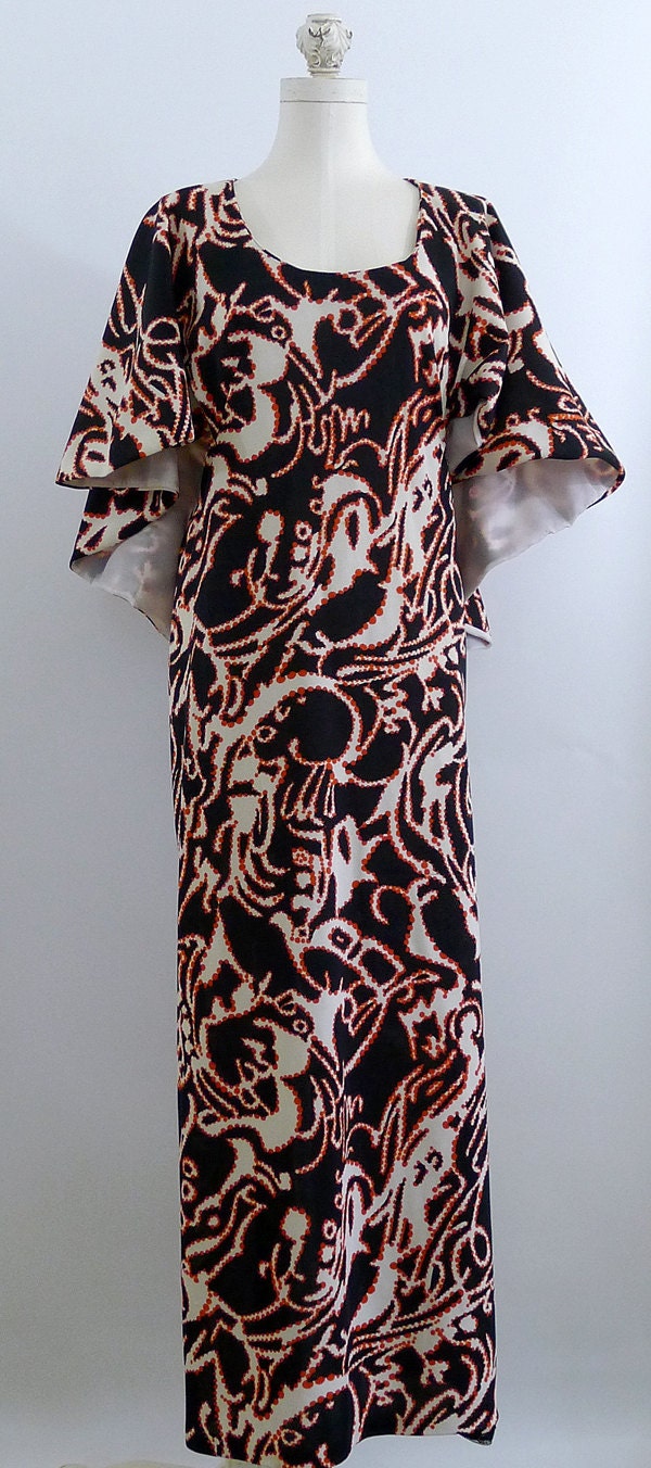 Handmade Capelet Maxi Dress