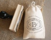 DIY Favor Bag Stamp - CUSTOM WORDING  - Entwined