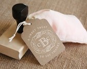 DIY Favor Tag Stamp - CUSTOM WORDING  - Entwined