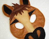 Children's HORSE Farm Animal Felt Mask