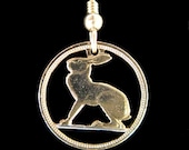 Cut Coin Jewelry - Ireland - Hare - Earrings