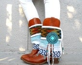 Desert Angel- Fringe Tribal Boot cuffs- LIMITED EDITION