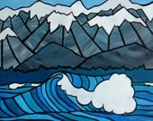Surf New Zealand Waves Pillow COVER- Great surfer or teen under 30 dollars