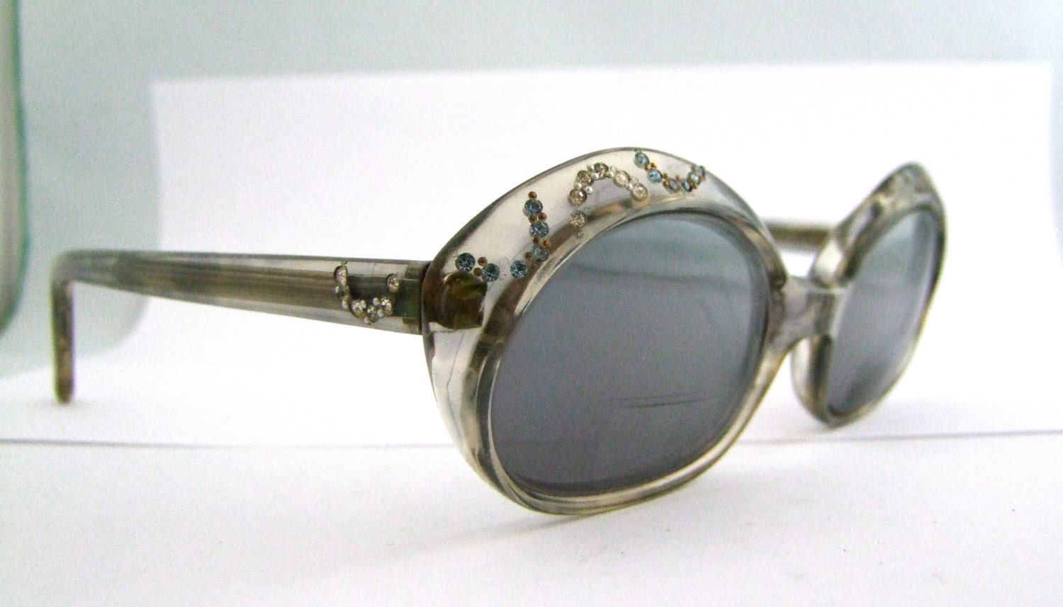 Hollywood Glamor RHINESTONE Pin Up  Cateye Cats eye  Eyeglasses SWEET
