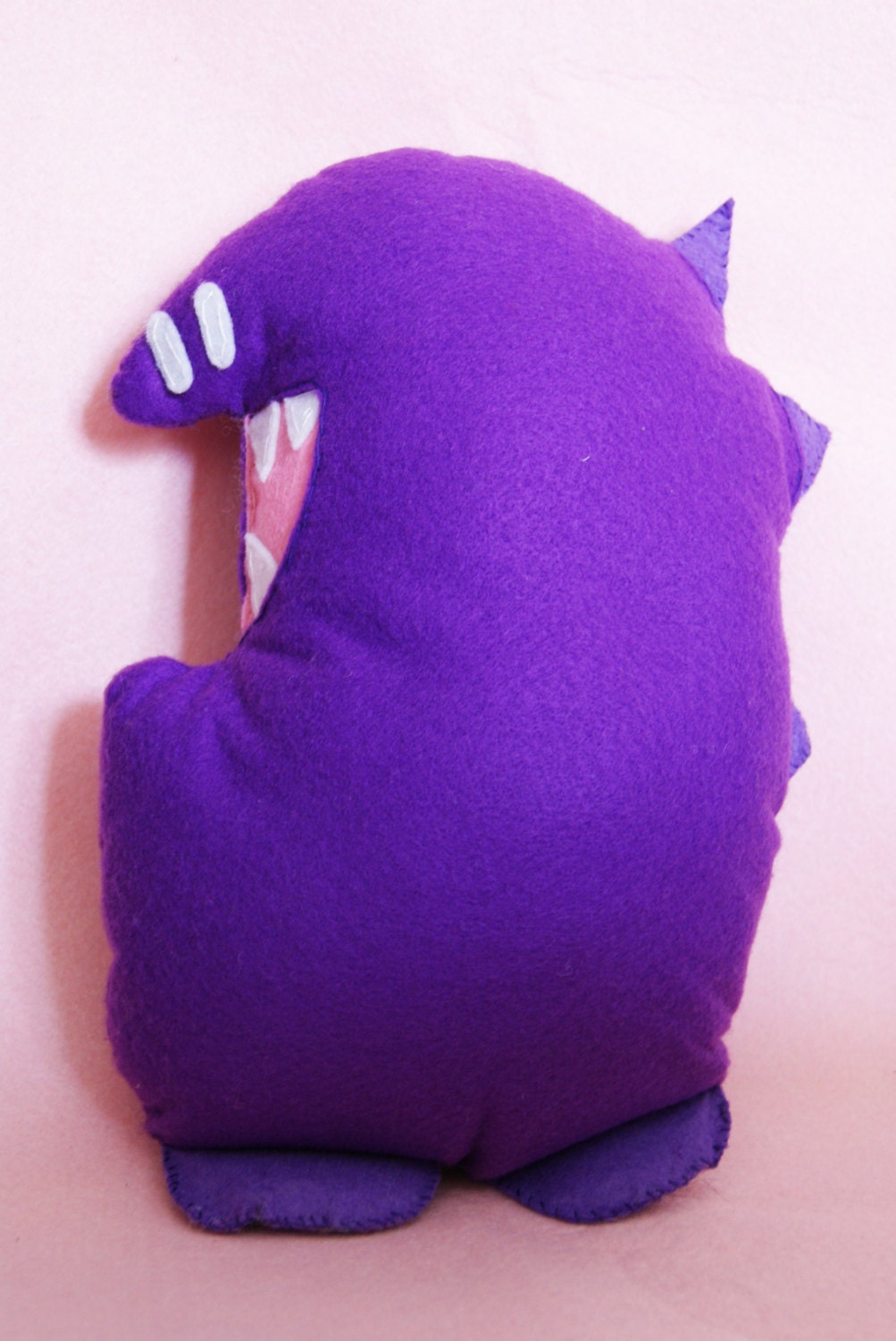 Bright Purple Monster Plush Cushion/Soft Toy/Pillow Dinosaur Kids