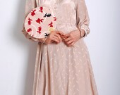 Vintage Miss Kim Manchurian Ivory Dress