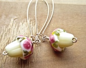 cupcake earrings, silver kidney wire - Have your cake and Eat it too