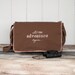 Messenger Bag - Let the Adventure Begin... - School Bag - Java Brown - Canvas Bag
