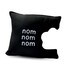 nom nom nom Pillow  Geeky Unique Funny Cushion