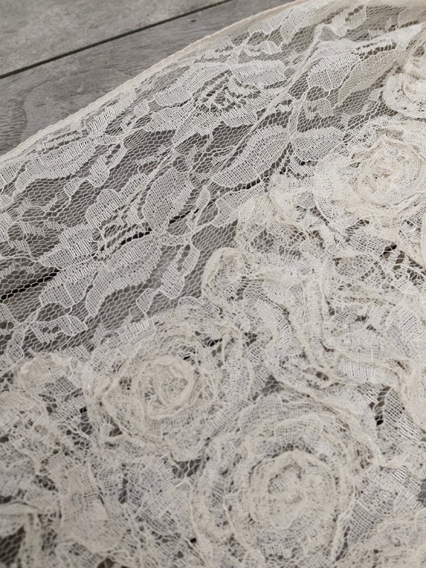 Custom Size Heirloom Wedding Chuppah Canopy (rosette lace)