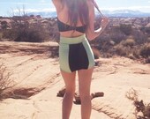 Retro Bathers High Waist Color Block and Bandeau