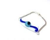 Evil eye bracelet - greek folk jewelry - laser cut plexiglass