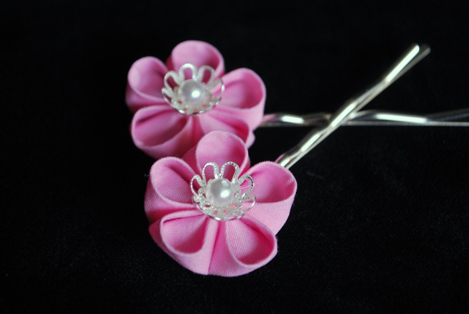 Bubblegum Kanzashi Pins