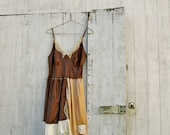 Funky Slip Dress / Eco Vintage Dress / Tattered Artsy Slip Dress by CreoleSha