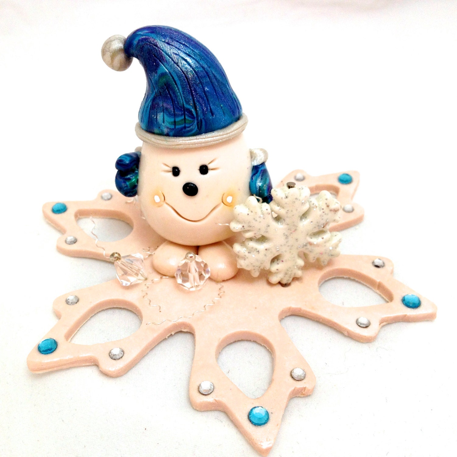 Snowflake Parker - Polymer Clay StoryBook Scene - Limited Edition Sculpted Figurine