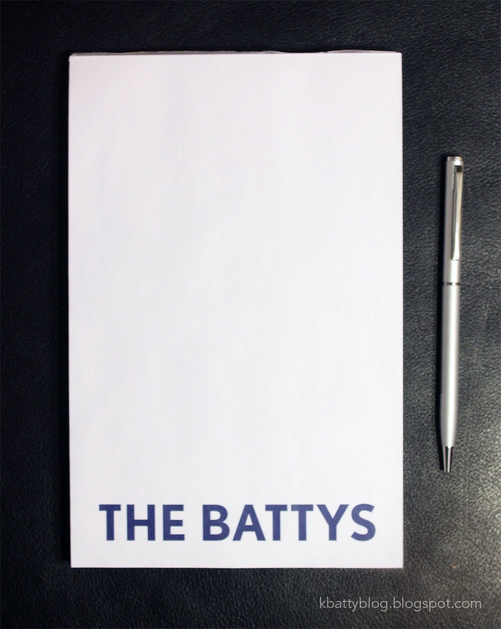 Personalized Notepad with your name on it - 5.5 inch x 8.5 inches - 50 pages